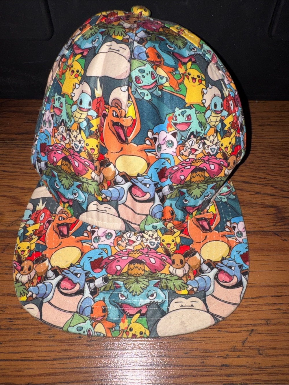 Pokemon Multicolor All-Over Print Snapback Hat 44.T30